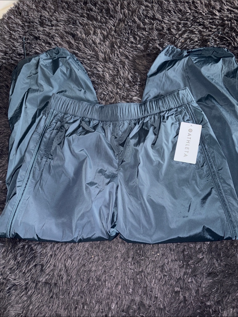 Athleta Navy Windbreaker Joggers